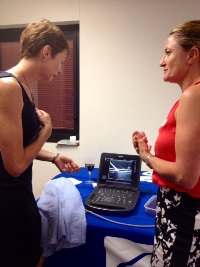 A/Prof Sam Keogh (AVATAR/AVAS) and Bronwyn Aberline (SonoSite)
