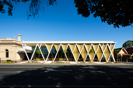 Walkerville Civic & Community Centre designed by JPE Design Studio. Photographer Sam Noonan.