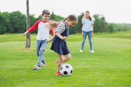 Children playing sport