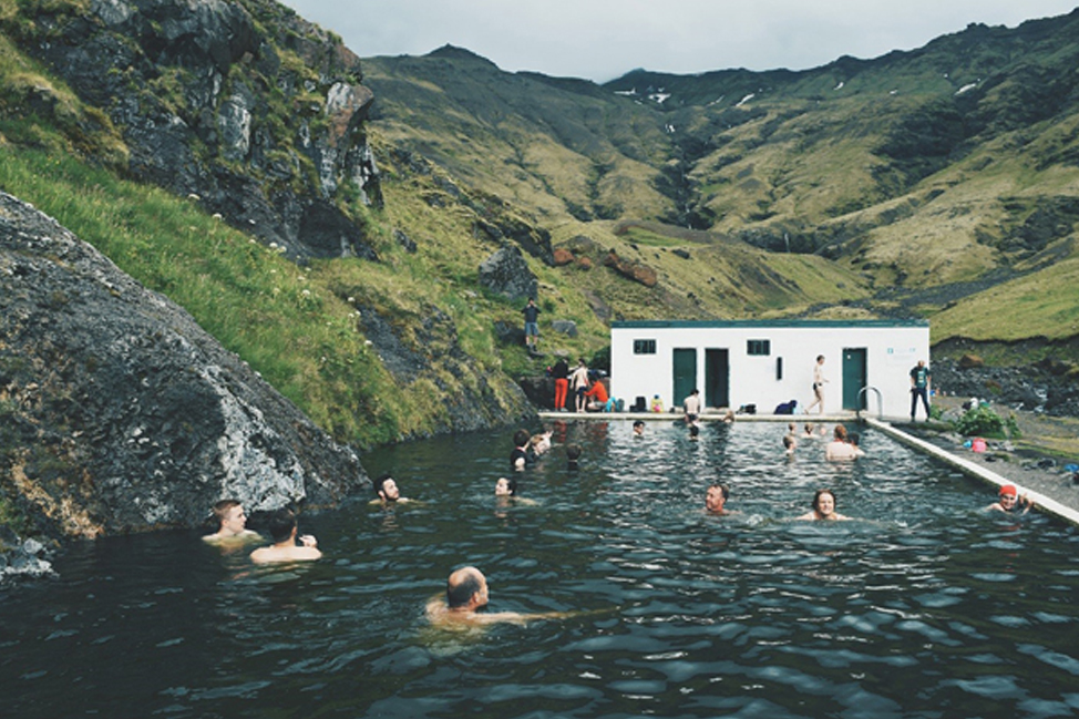 Seljavallalaug Pool, Iceland, taken during travel with the Jack Hobbs McConnell Traveling Fellowship