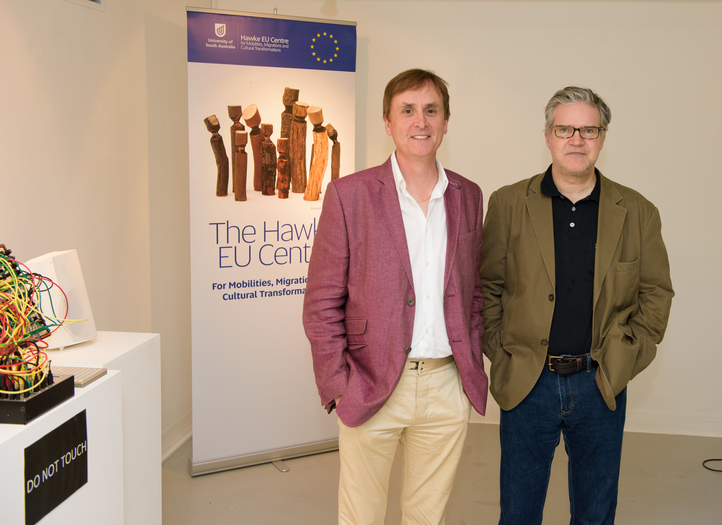 Professor Anthony Elliott and Lloyd Cole