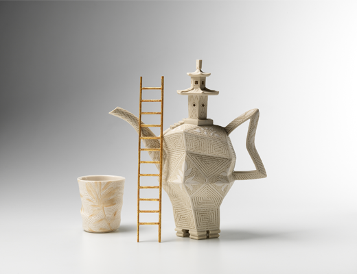 Ceramic piece by Bruce Nuske