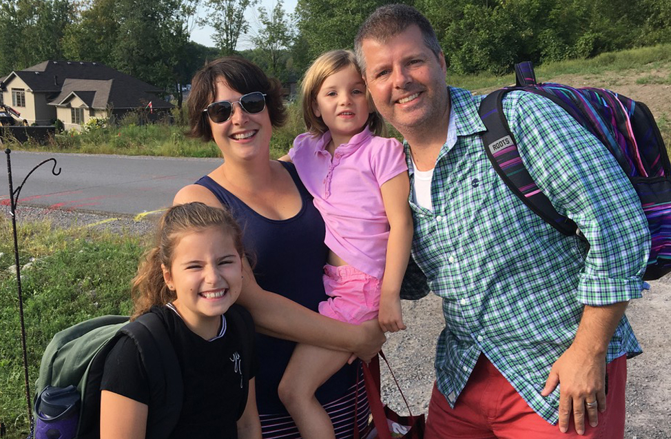 Jason Zielke with his family