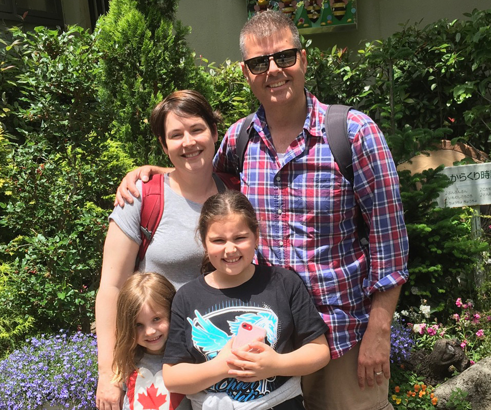 Jason Zielke with his family