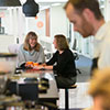 Professor Carol Kulik and Kathy Carruthers. Photo by Brenton Edwards.