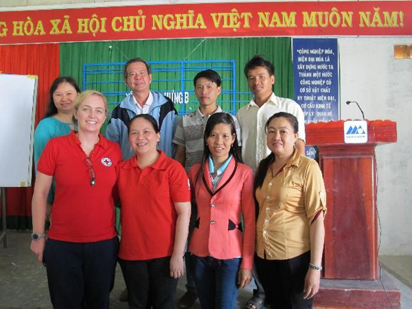 Becky-Jay and her Vietnam Red Cross colleagues