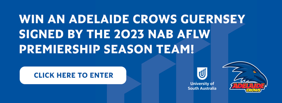 Win an Adelaide Crows guernsey signed by the 2003 NAB AFLW Premiership Season Team! Click her to enter.