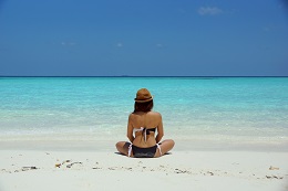 Woman on beach