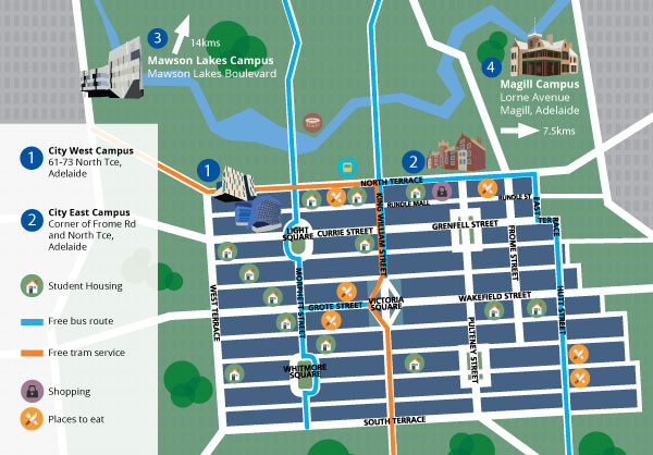 Adelaide City Map