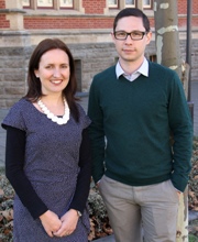 Researchers Dr Carol Maher and Dr Dominic Thewlis 