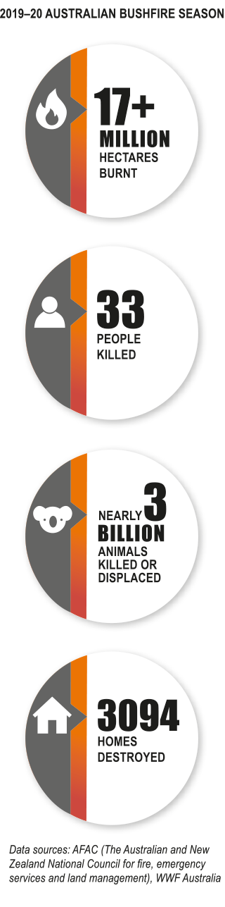 2019–20 AUSTRALIAN BUSHFIRE SEASON STATS