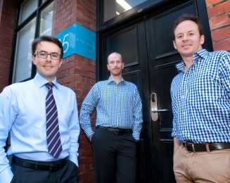 The Myriota team - Dr Alex Grant (CEO), Dr David Haley (CTO), Tom Rayner (Business Development Executive)