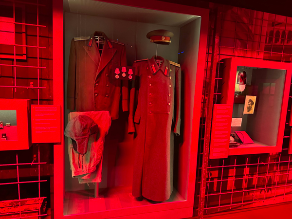 One of the displays inside the Museum of Occupation in Riga.