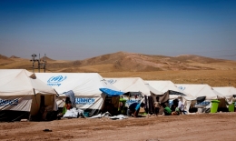 A refugee camp 