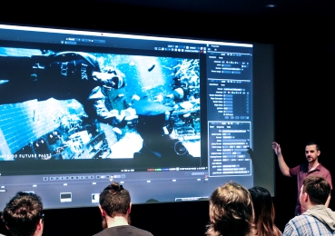 Students learn visual effects techniques on the big screen