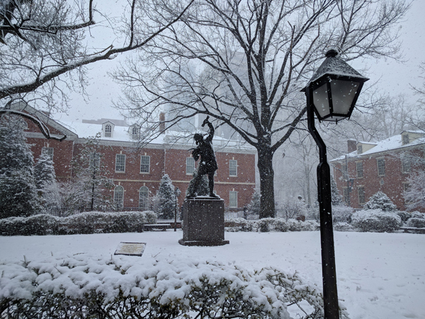 snowfall of the Philadelphian winter
