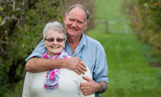 Jill Newman with husband Bruce. Photographer Heidi Linehan