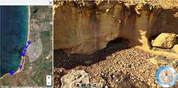 Virtual reality geology view