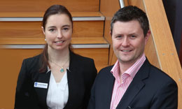 Dr Sarah Wheeler and VC Professor David Lloyd