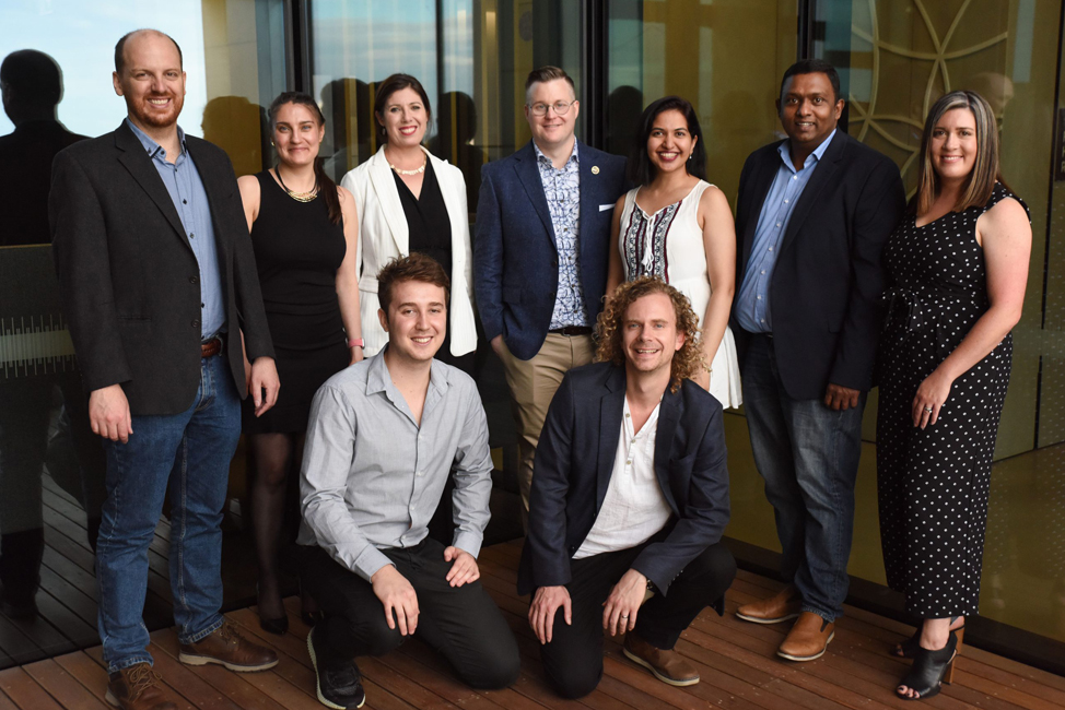 Dr Giles Kirby (bottom, right) with the 2021 graduates of the ICC’s Venture Catalyst Space program – Australia's first space industry incubator.