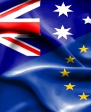 EU Australia flag