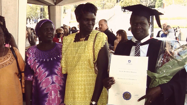 Guor at his UniSA Graduation in March 2009