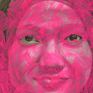 Pink veil portrait