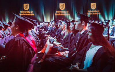 Image of students at a graduation ceremony