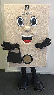 UniSA's Parchment mascot
