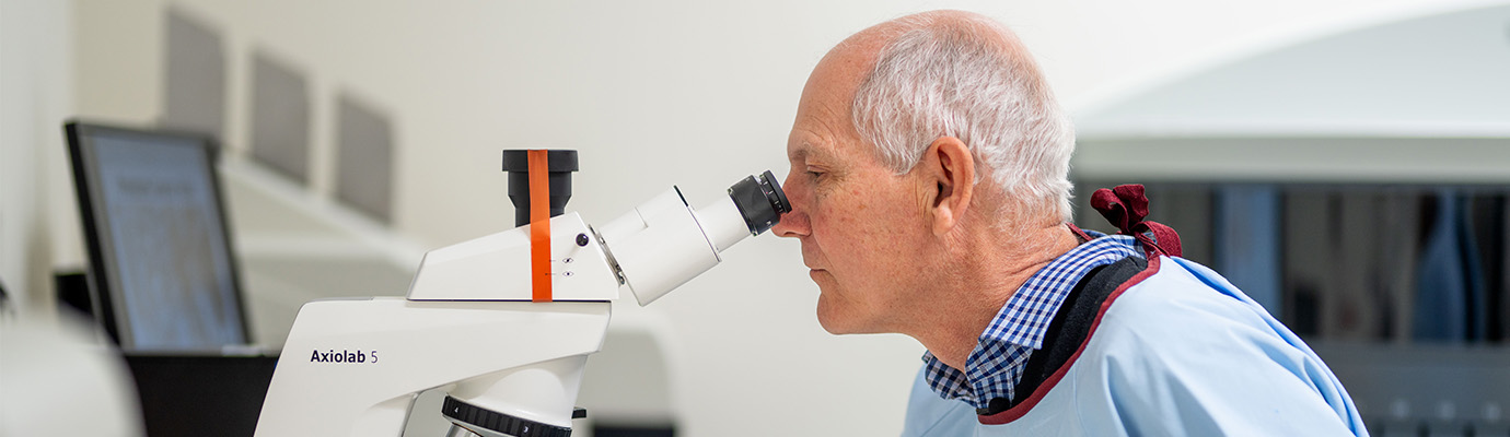 Professor Doug Brooks in the lab