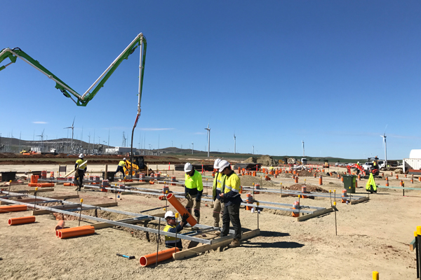 Construction of the Hornsdale Power Reserve