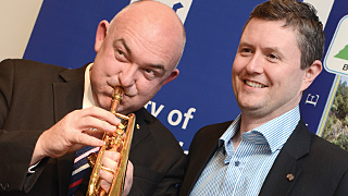 James Morrison and Vice Chancellor Professor David Lloyd