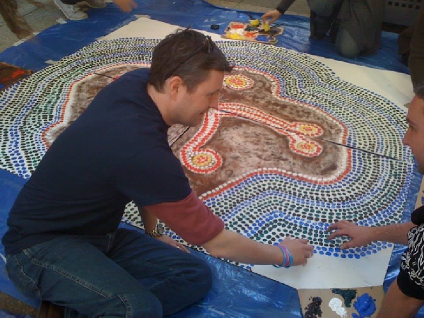 Professor David Lloyd on campus during Reconciliation Week 2013