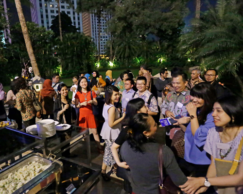 UniSA graduates at a networking event in Jakarta