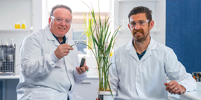 Dr Gary Owens and Dr Elliott Duncan are using nanomaterials to boost plant growth.