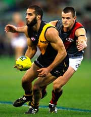 The AFL’s Richmond defender, Bachar Houli. 