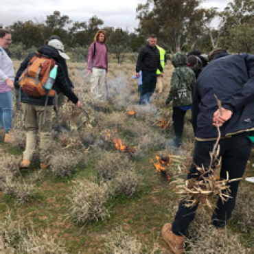 Images of Research and Teaching 2022, Future cultural burning advocates, Professor Delene Weber, UniSA STEM.