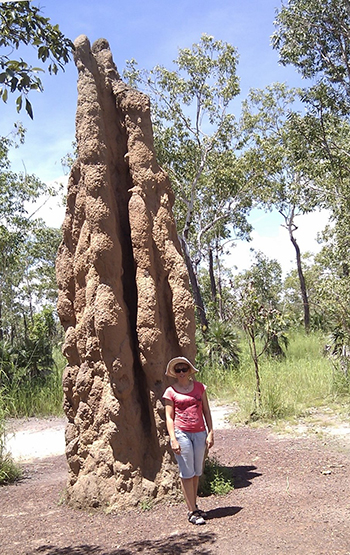 Mila researching the role of termites in 2011