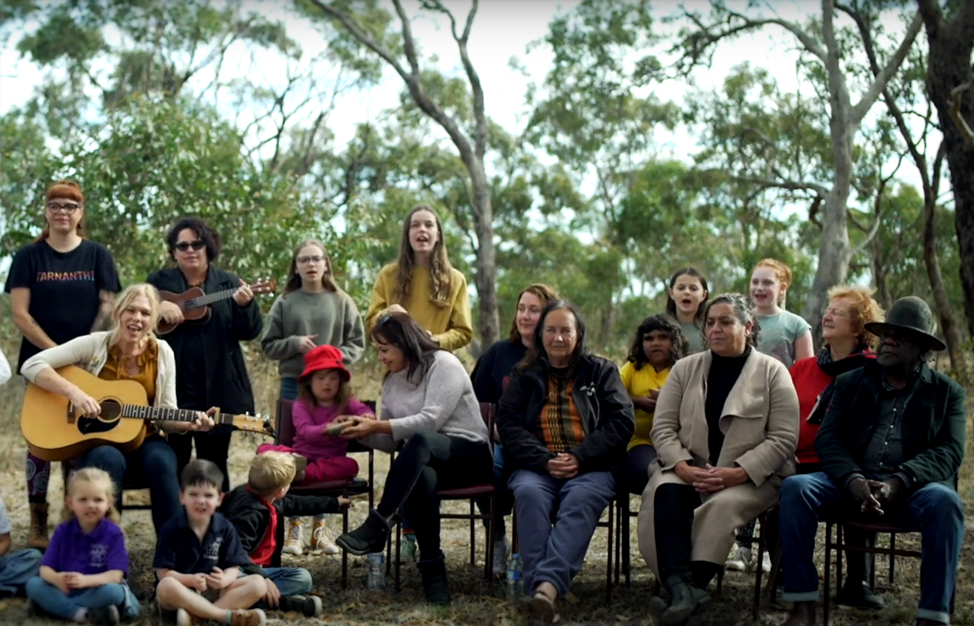 The short film Colebrook Reconciliation Park: A Place of Healing and Learning, features children from local schools who also join in a performance of The Colebrook song which they helped write.