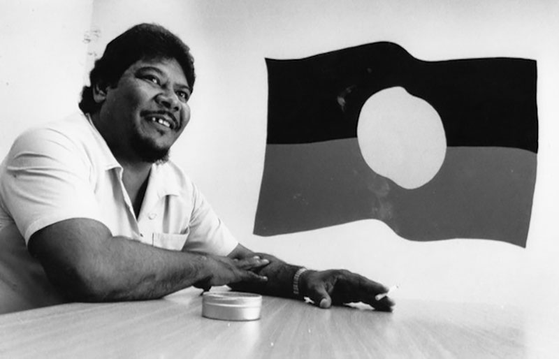 John ‘Jak’ Ah Kit in his early career as an advocate for Aboriginal rights.