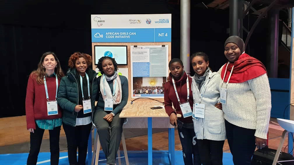 The African Girls Can Code Initiative (AGCCI) is designed to train young girls to become programmers and ICT creators and encourage further education and careers in technology. 