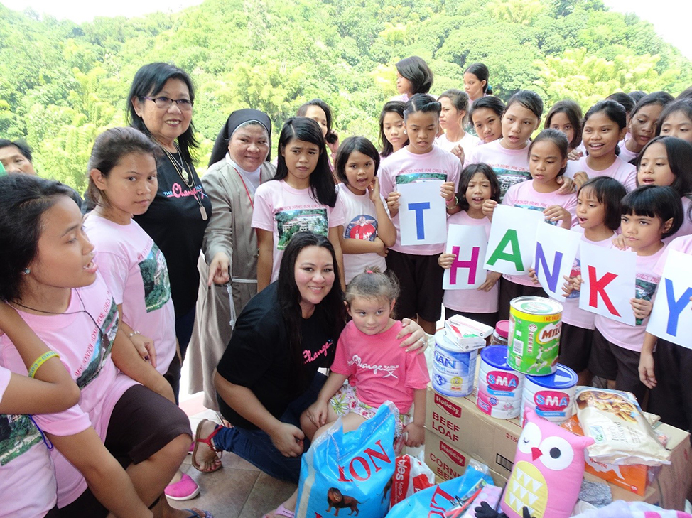 Carmen in the Philippines supporting a girls home with much needed supplies
