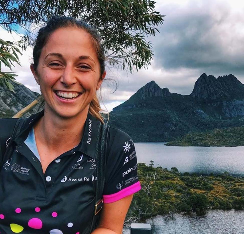 Hayley Leake on Pain Revolution’s 2019 Rural Out Reach Tour in Cradle Mountain, Tasmania. 