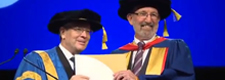 From left: University of South Australia Chancellor Dr Ian Gould AM