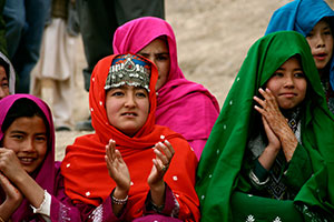 Traditional Hazara girls from Bamyan, Afghanistan. Photo credit: Muzafar Ali