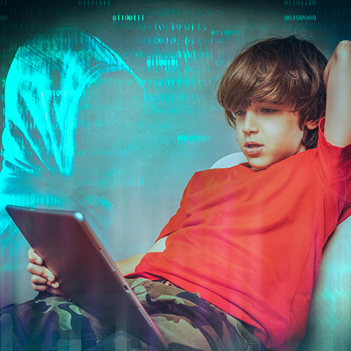 boy on computer