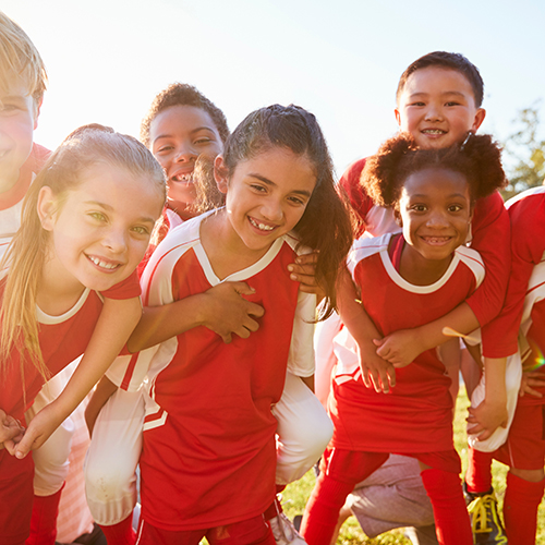 kids playing sport