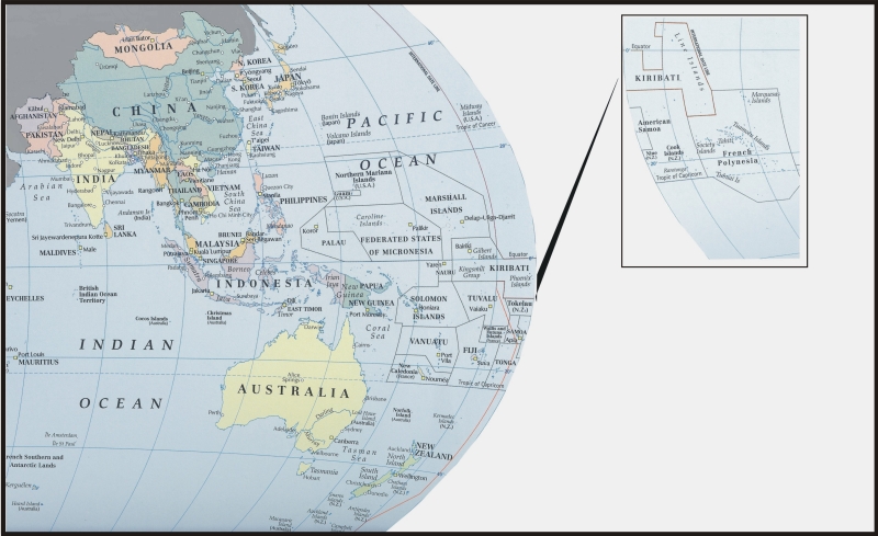 Asia-Pacific region map