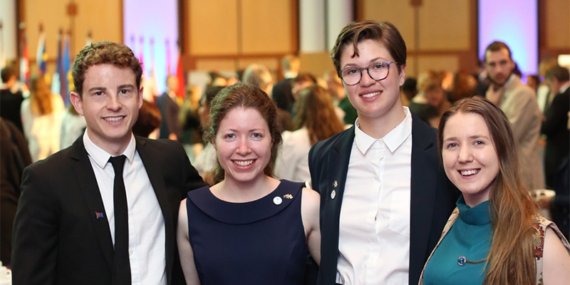 INSIDE UNISA UniSA students (L-R) Jesse Neill, Sophie Eldridge, and Sarah Short (pictured with Bianca Hoffrichter, UniSA's 2018 NCP scholarship winner) were awarded NCP 2020 scholarships.