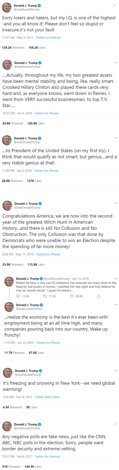 Trump tweets